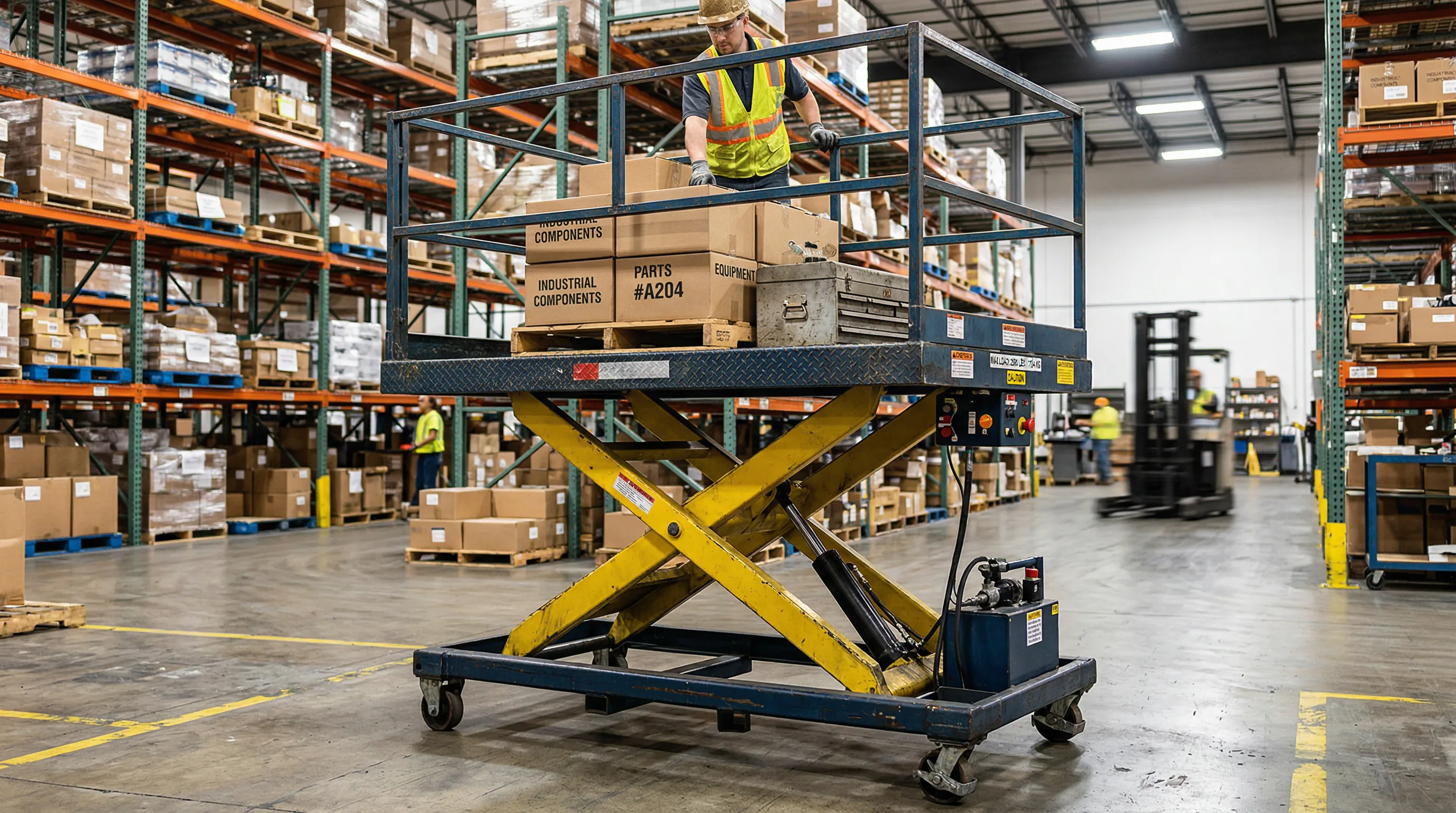 Lift Tables available from Chesapeake Pallet Racking in Chesapeake VA and Hampton Roads
